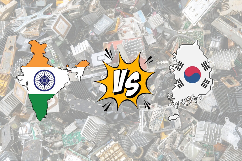Corea del Sur subida la voz contra India y su nueva política de residuos electrónicos que salpica a las Big Tech