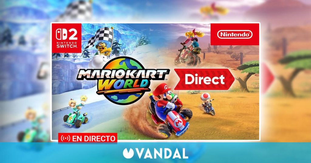 Sigue aquí EN DIRECTO el Nintendo Direct de Mario Kart World, el primer gran charnela de Switch 2