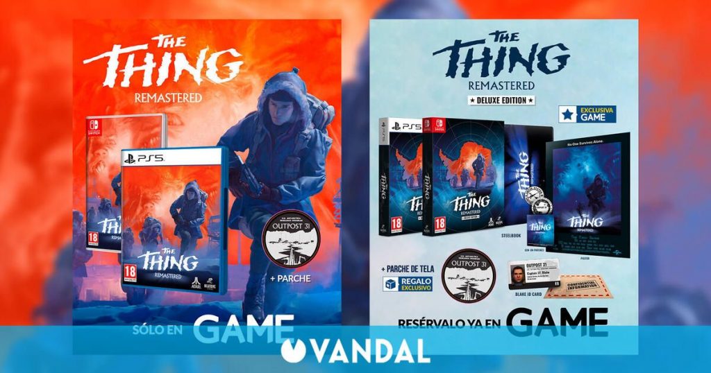 Reserva The Thing: Remastered y su Deluxe Edition, monopolio en GAME y llévate un parche exclusivo de regalo