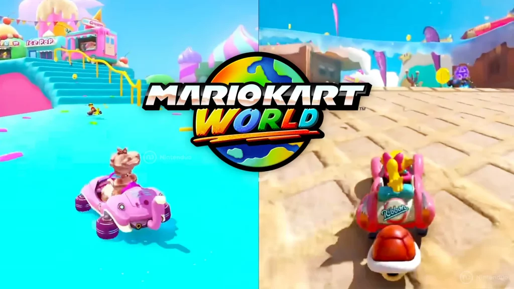 Así son los circuitos clásicos de Mario Kart en Mario Kart World: Comparativa