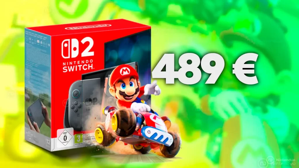 Hazte con el pack de Nintendo Switch 2 + Mario Kart World por 489 € ¡Solo hoy!