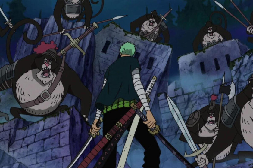 No sé si 100 hombres son capaces de vencer a un matón, pero Eiichiro Oda demostró hace 15 abriles que Zoro puede con hasta ocho babuinos armados hasta las trancas