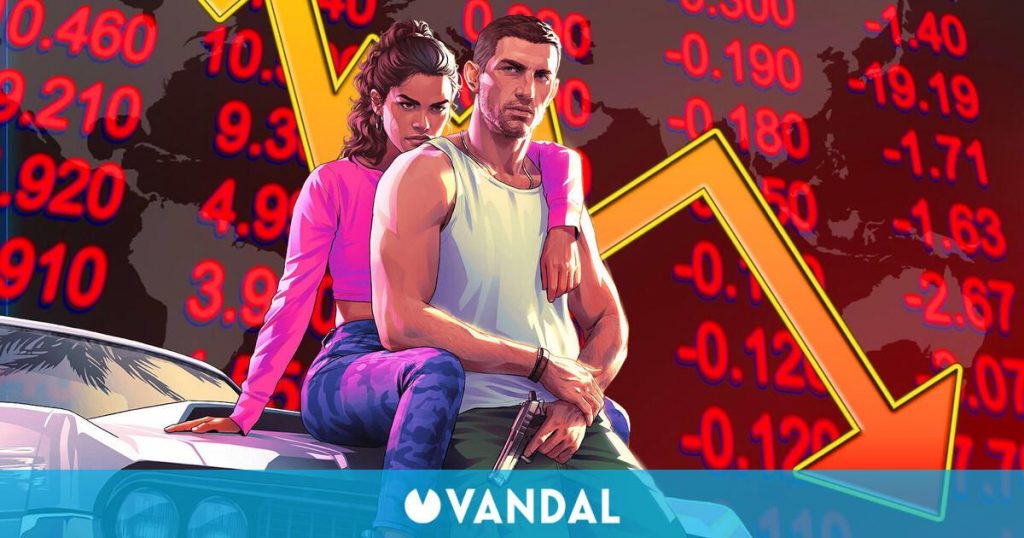El retraso de GTA 6 ya se nota en bolsa: Tras el anuncio de Rockstar, las acciones de Take-Two caen fuertemente