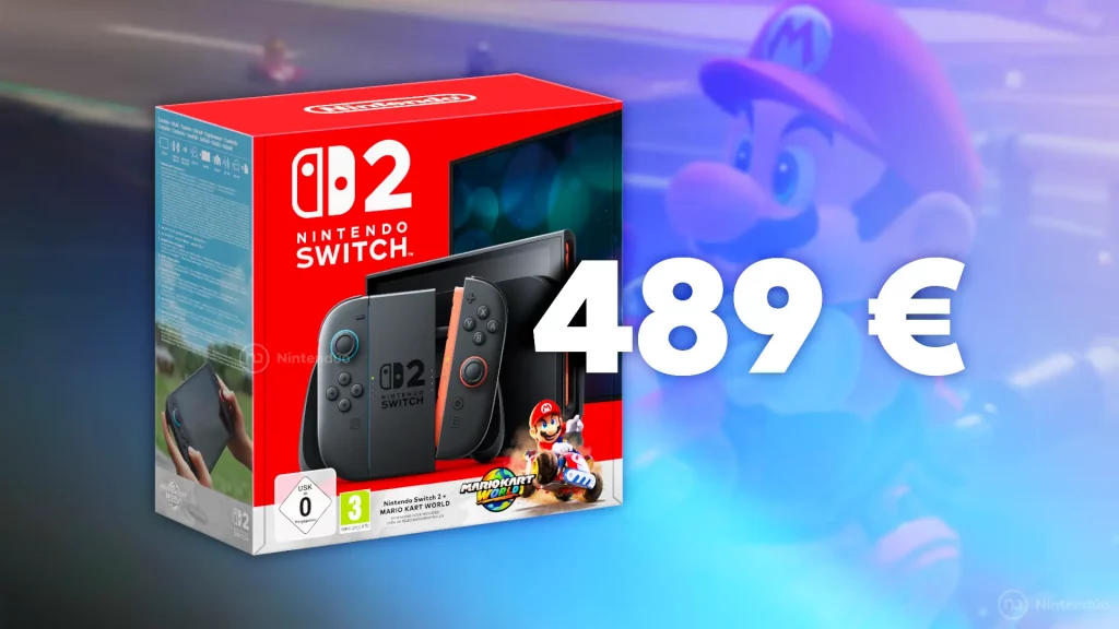 El pack de Nintendo Switch 2 + Mario Kart World está rebajado a 489 €. ¡Solo hoy!